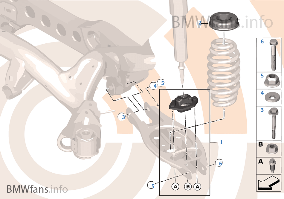 Repair kit shock absorber rubber bushing