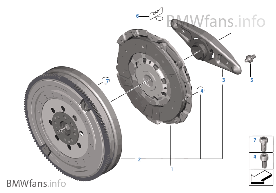 Clutch/twin mass flywheel
