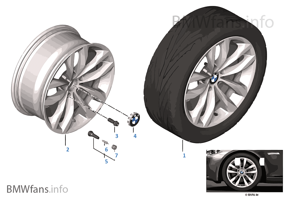 BMW LA wheel Styling 609 — 18''