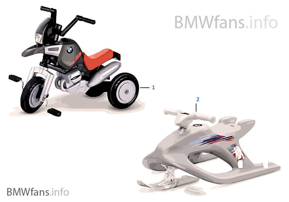 BMW 兒童 - 少年自行車和 Snow Pacer 雪橇