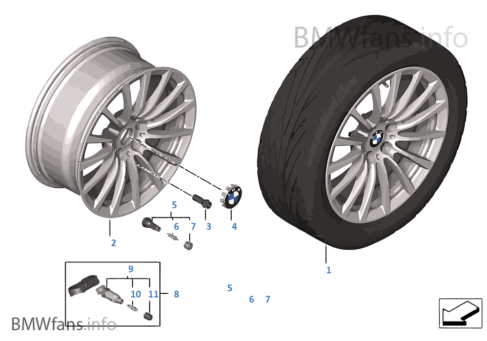 BMW LA wheel Multi-Spoke 619 — 18''