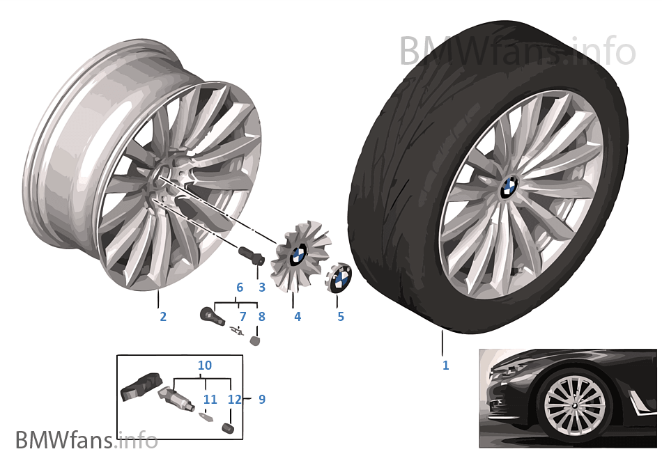 BMW LA wheel V-Spoke 620 — 19''