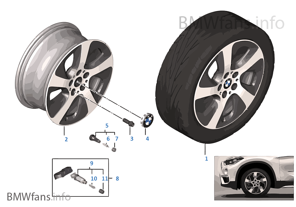 BMW LA wheel Turbine Styling 561 — 17''