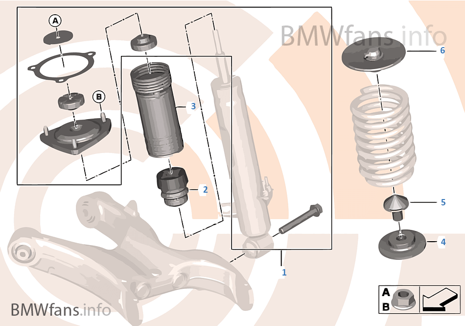Repair kit for support bearing