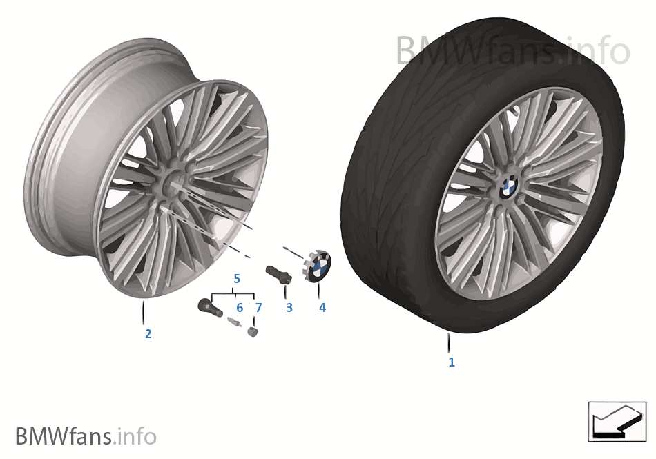 BMW LA wheel Multi-Spoke 616 — 20''