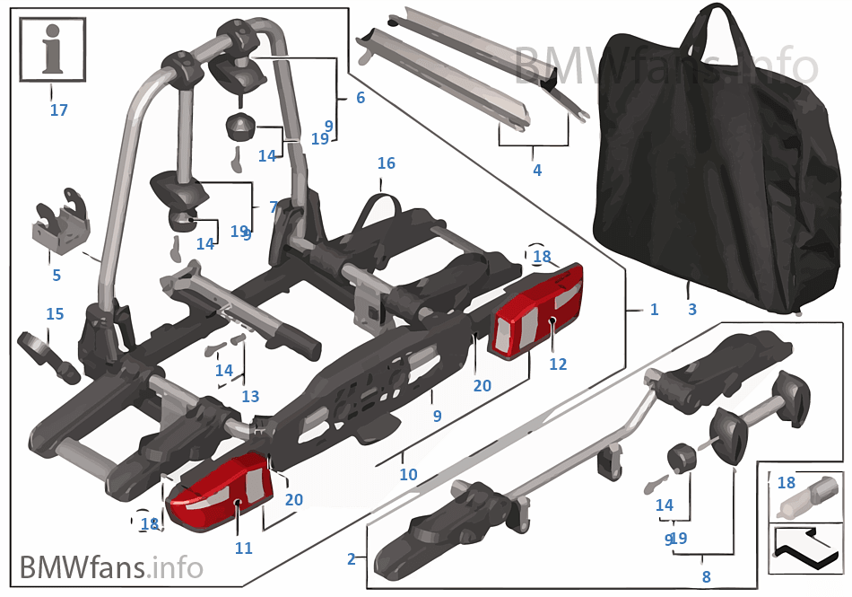 Rear bicycle carrier 'Pro 2.0'