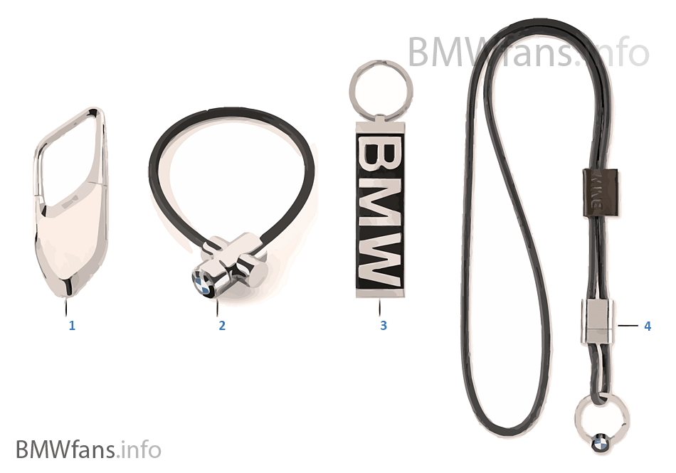 BMW Collection Key Rings 16-18