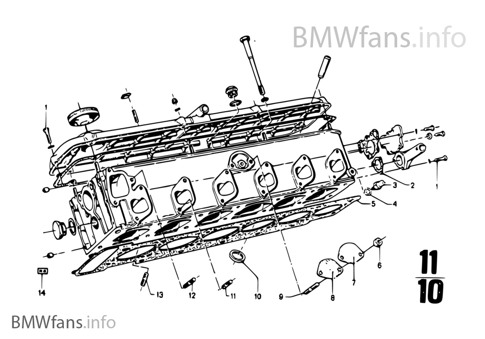 Cylinder head cover/Mounting parts