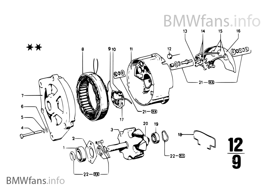 Generator Einzelteile