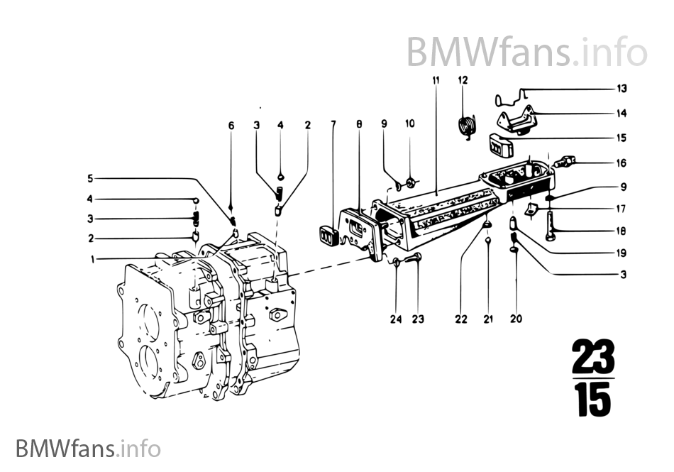 Zf s5-16 housing+attaching parts