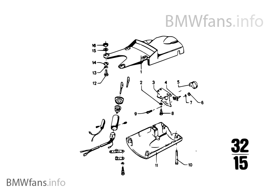 Steering column-trim panel/attach.p.