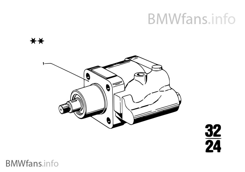 Hydro steering-tandem vane pump