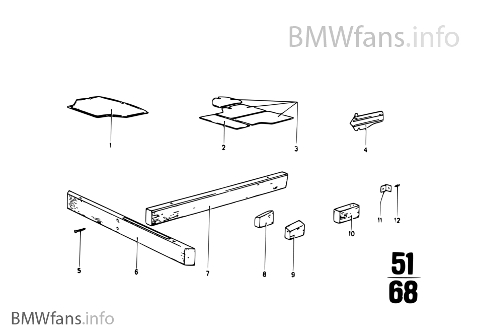 Rivestimento di pavimento bagagliaio