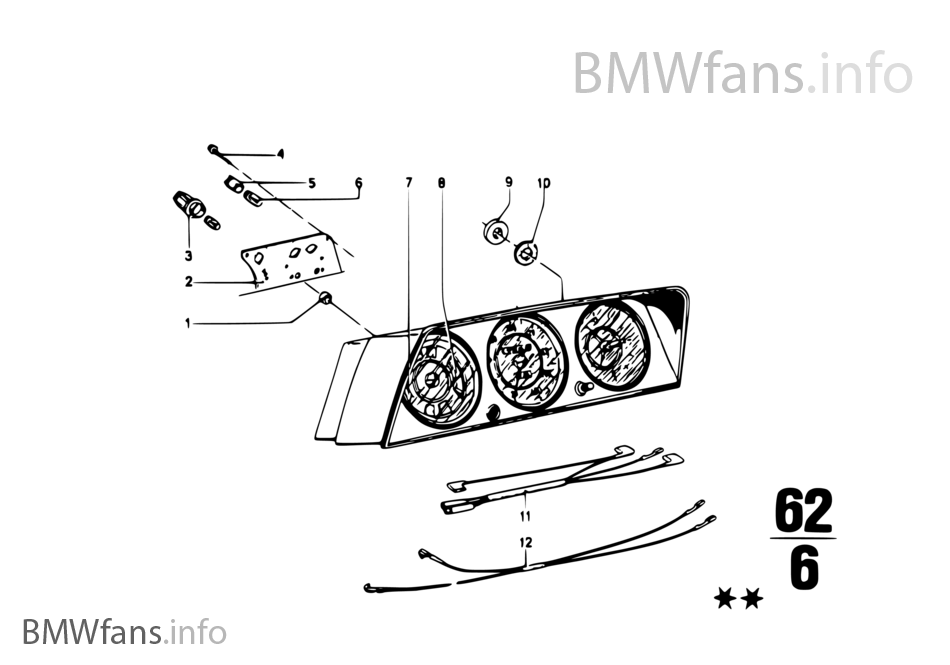 Instruments/mounting parts