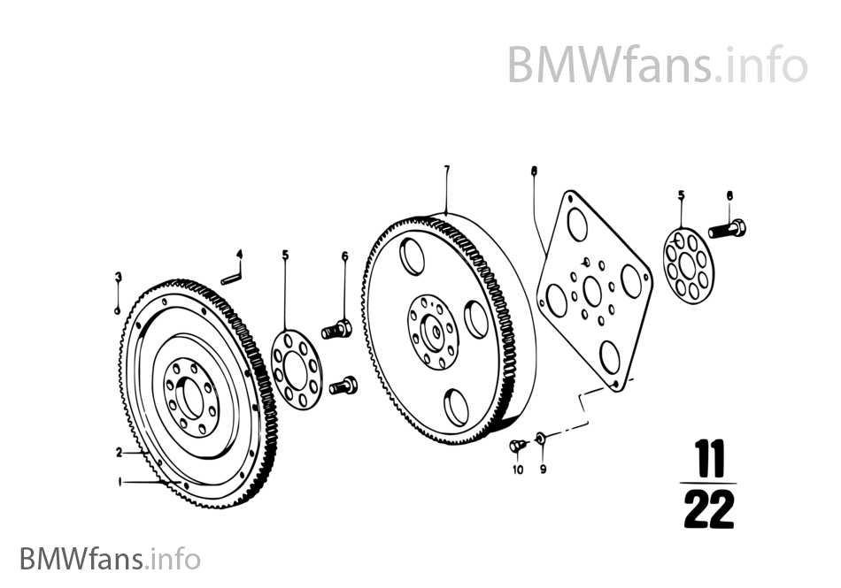 Crankshaft/flywheel