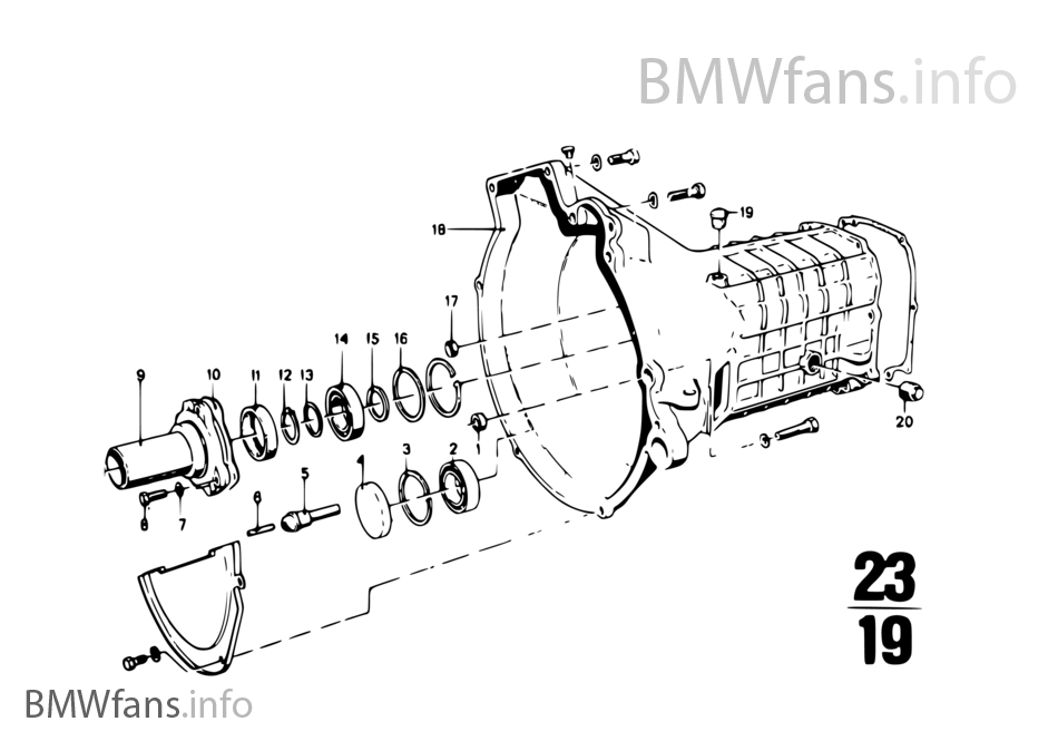 Getrag 235 housing+attaching parts