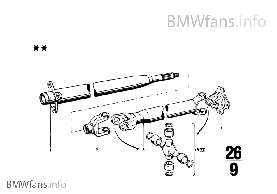 추진축-센터 마운트-유니버설 조인트