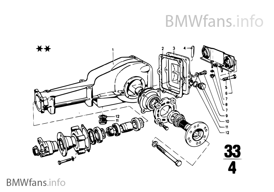 Differential-housing/housing cover