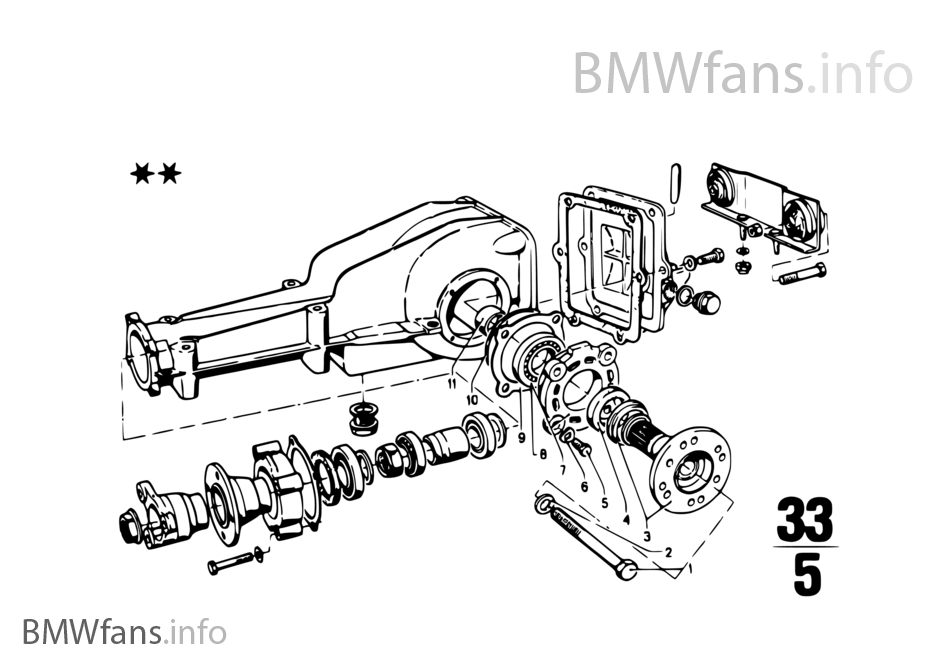 Differential-housing/housing cover