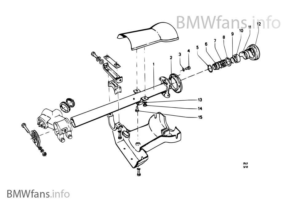 Steering column-tube/trim panel