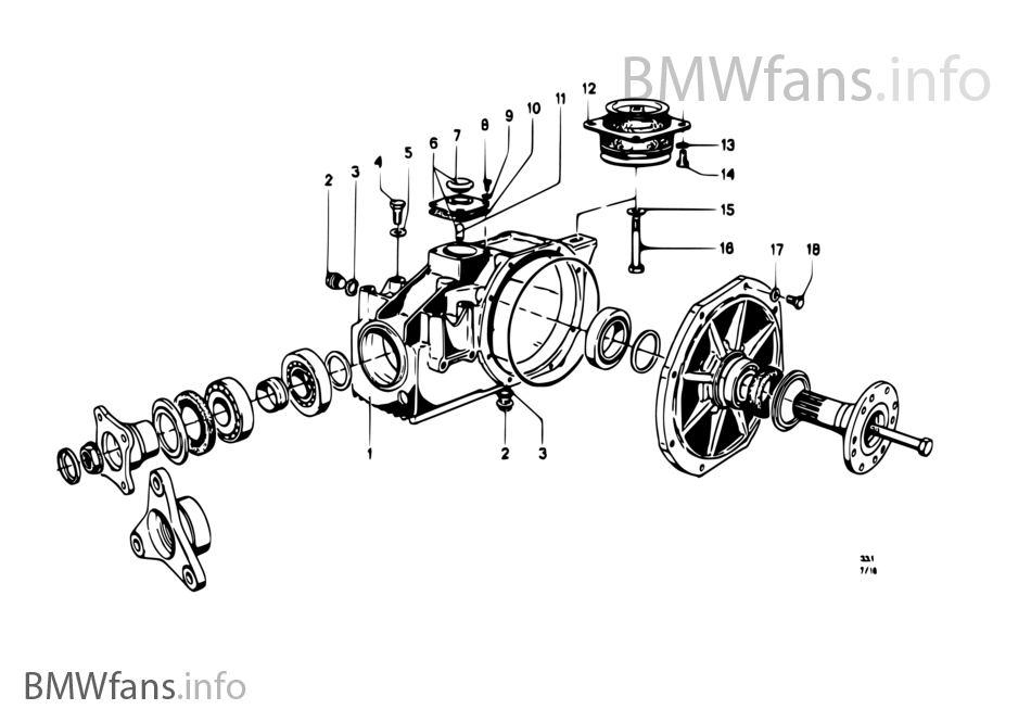 Rear-axle-drive parts