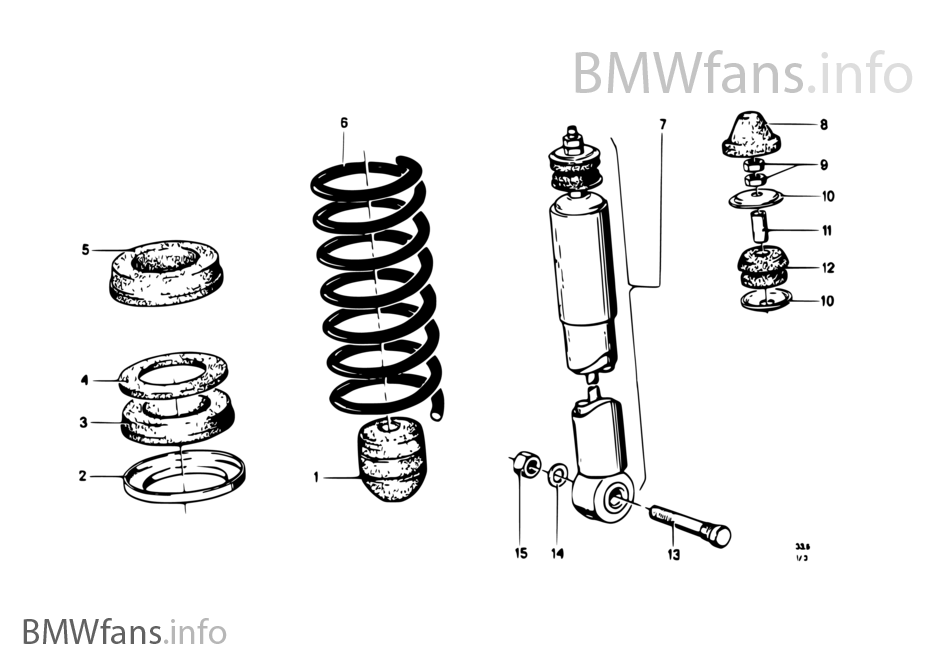 Rear coil spring