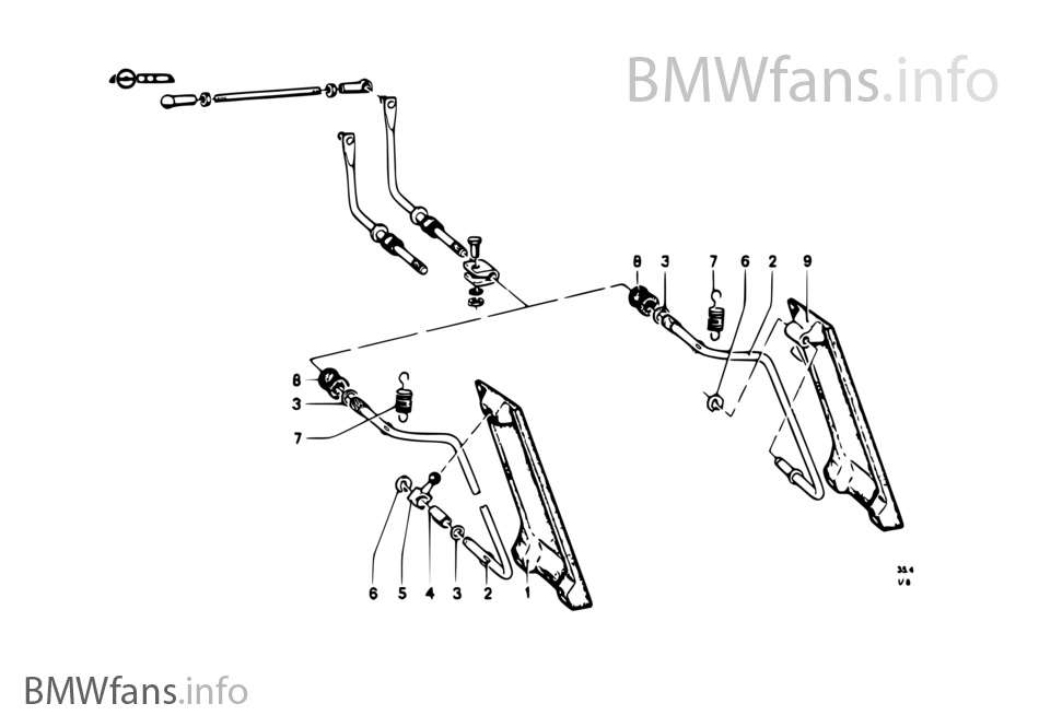 Accelerator pedal/rod assy