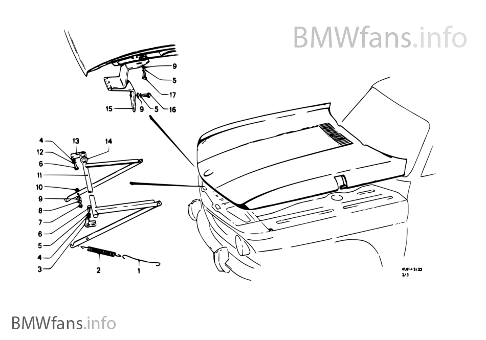 Engine hood/mounting parts