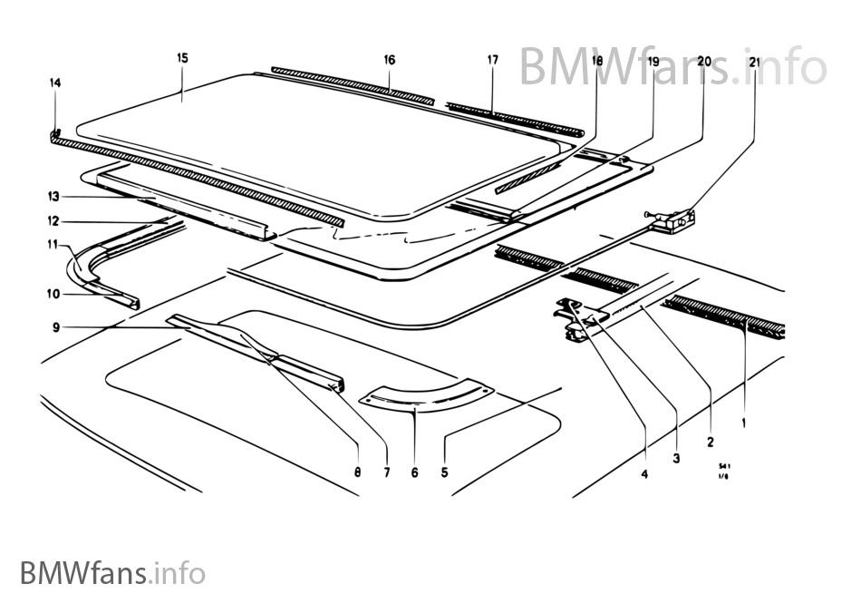 Sliding roof