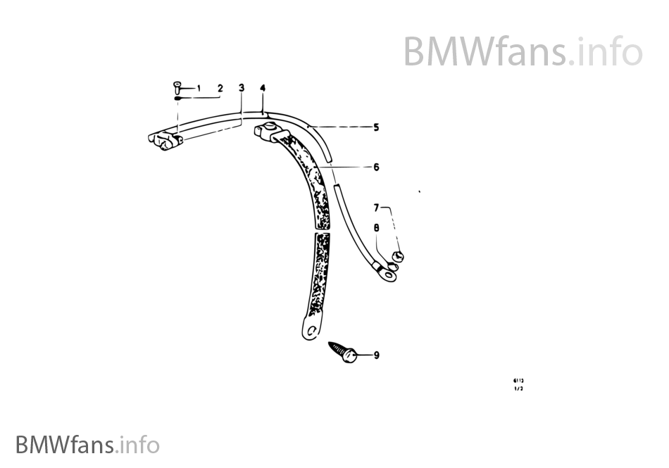 Battery cable/earth cable