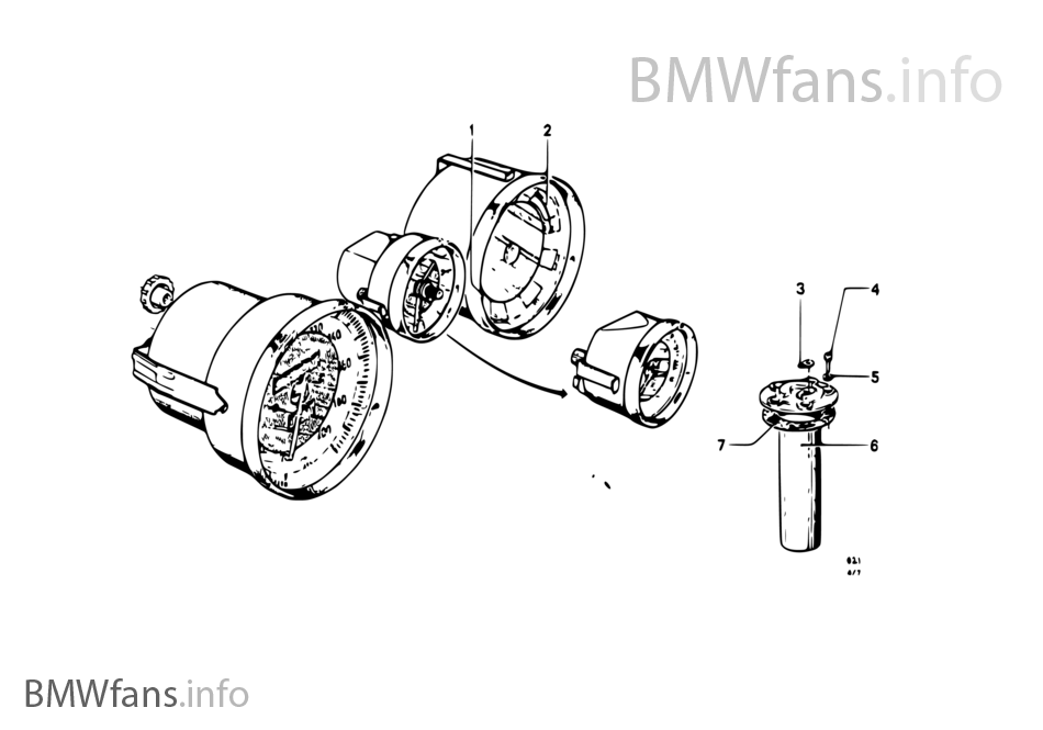 Instruments/mounting parts