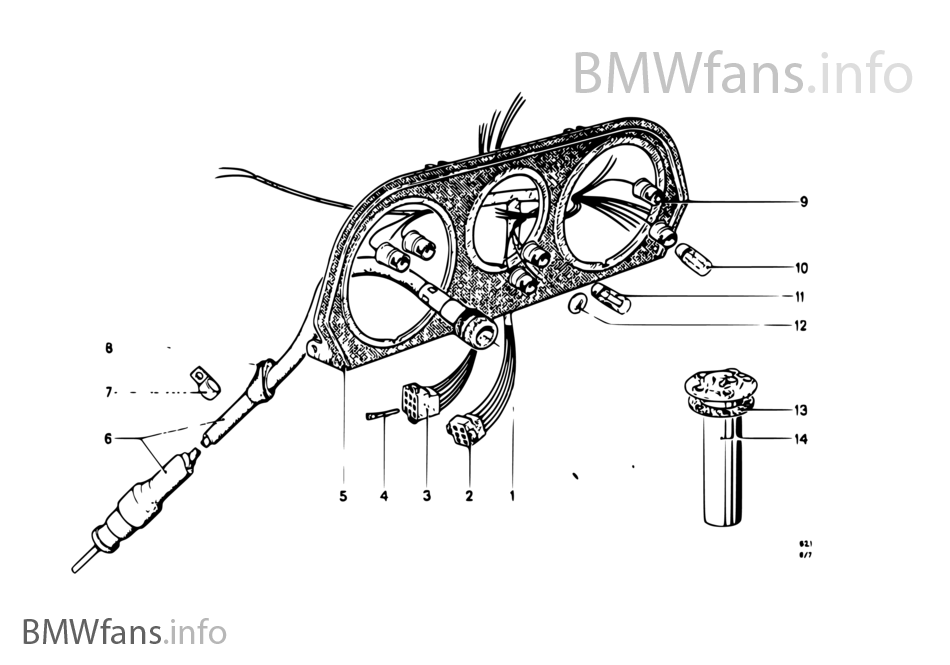 Instruments/mounting parts