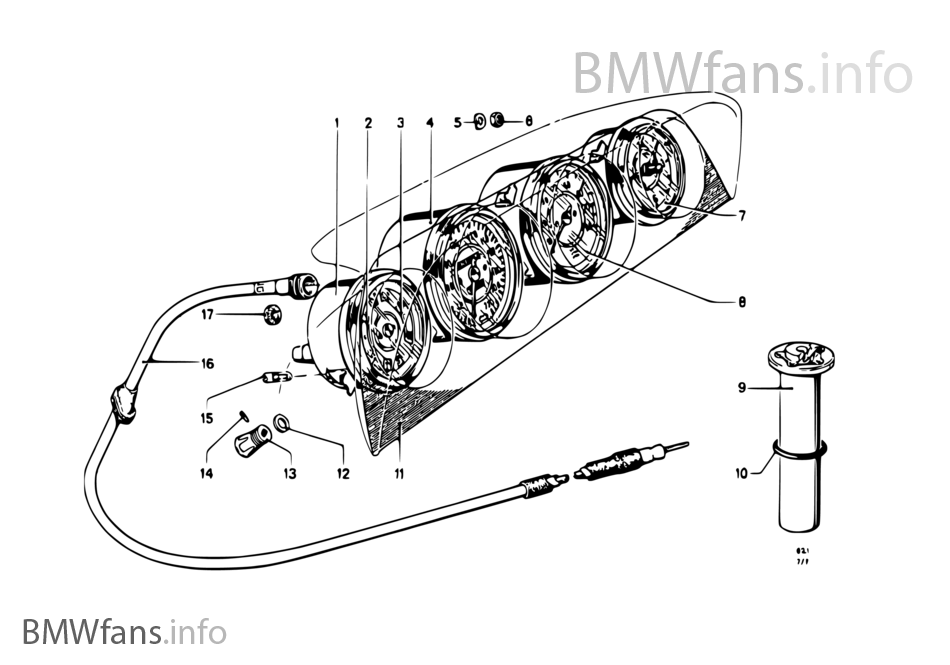 Instruments/mounting parts