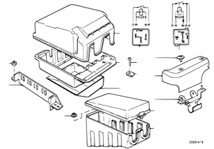 Relay motor/control unit-box