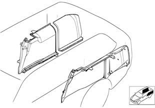Individual trim panel, trunk