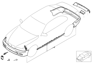 Retrofit kit M aerodyn.package from 9/01