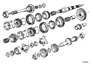 Getrag 242 gear wheel set parts/rep.kits