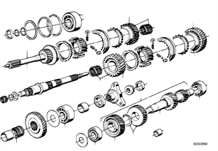 Getrag 262 gear wheel set-repair kit