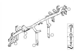 Draagbalk instrument paneel