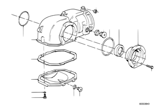 Front diff., components, all-wheel