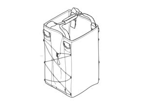 Bag for variable rear window shelf