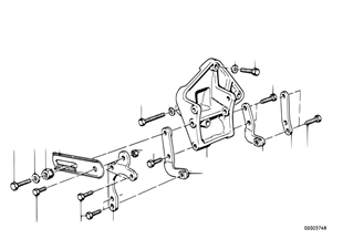 Hydro steering-vane pump/bearing support