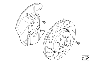 Тормозной диск переднего колеса с отв.