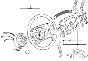 Stuurwiel airbag multifunctioneel