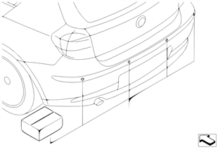 Kit postmontaggio PDC posteriore