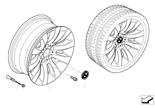 BMW LA wheel, radial spoke 244
