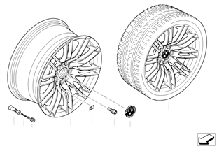 BMW LA wheel, M dual spoke 260