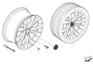 BMW LA wheel, M V-spoke 227