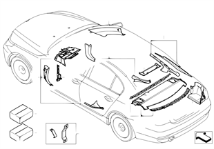 Interior body trim panel