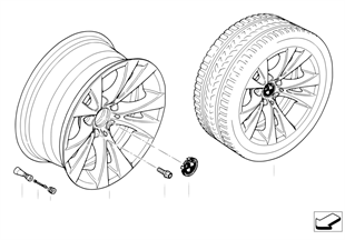 BMW LA wheel, V-spoke 277